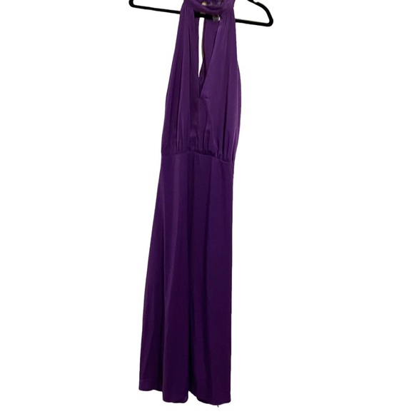 Ashley Stewart Purple Halter Maxi Dress Sz 14 - Picture 4 of 7